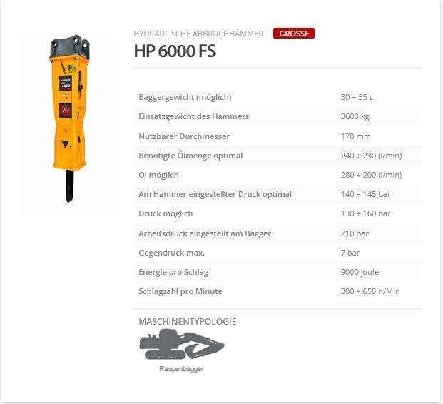 Indeco HP 6000 FS Hydraulhammare