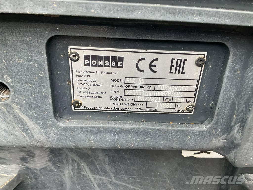 Ponsse ELK 8W Skotare