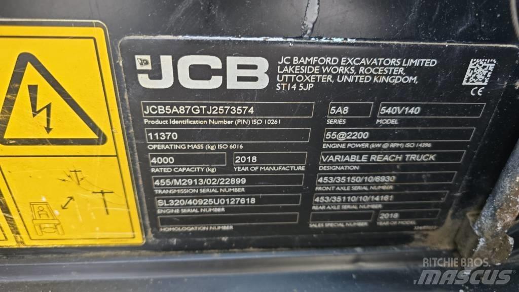 JCB 540-140 Teleskoplastare