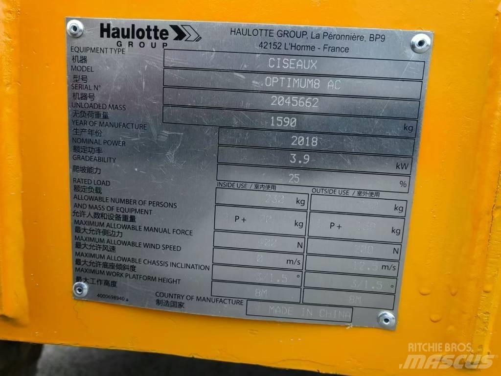 Haulotte OPTIMUM 8 Saxliftar