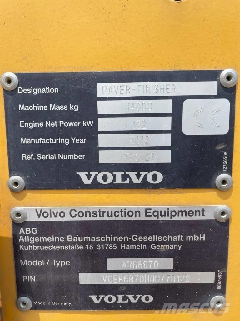 Volvo ABG 6870 Asfaltsläggningsmaskiner