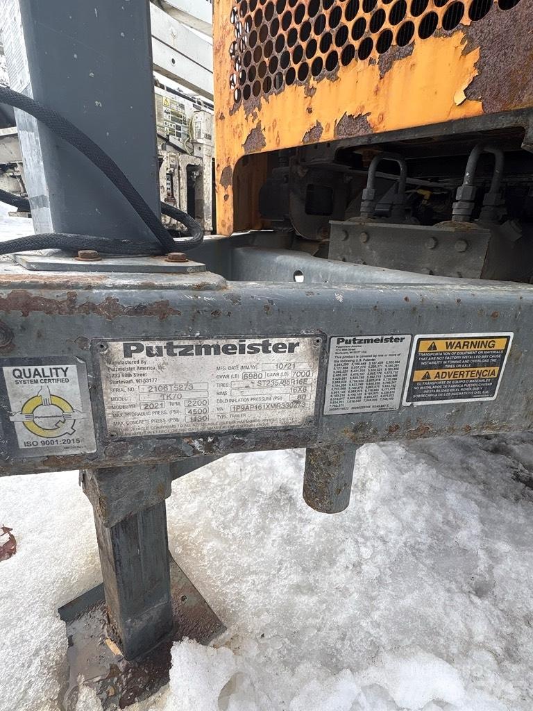 Putzmeister TK 70 Lastbilar med betongpump