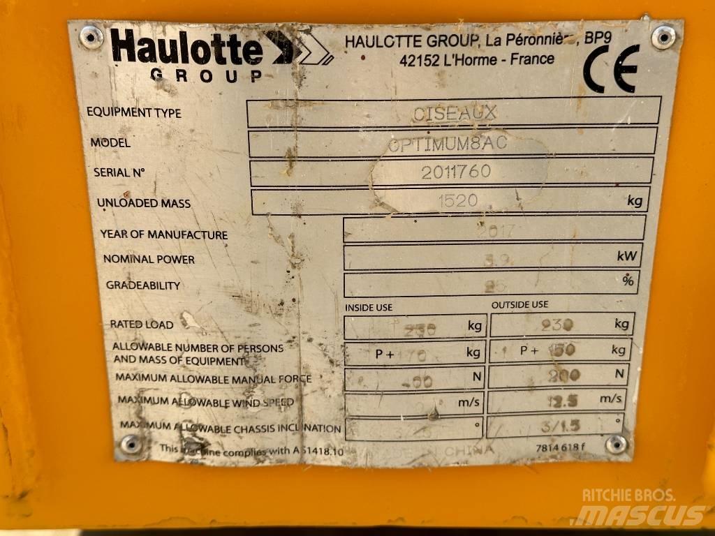 Haulotte OPTIMUM 8 Saxliftar