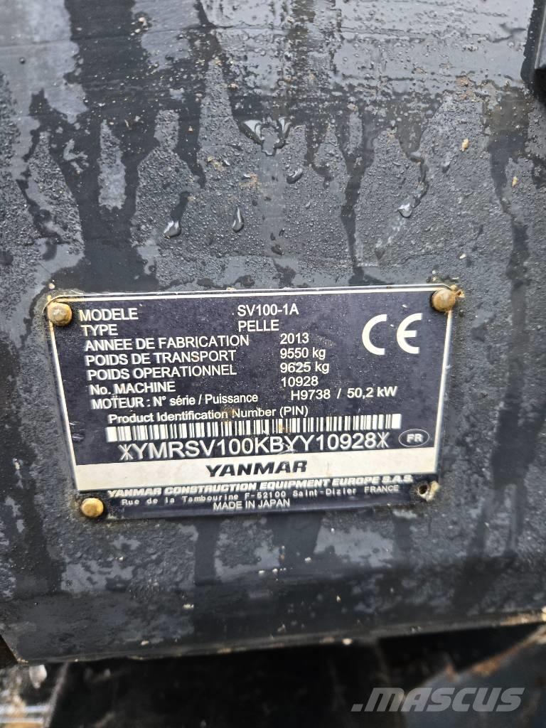 Yanmar SV 100-1A Midigrävmaskiner 7t - 12t