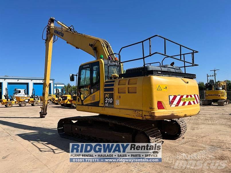 Komatsu PC 210 LC Grävmaskiner med lång räckvidd