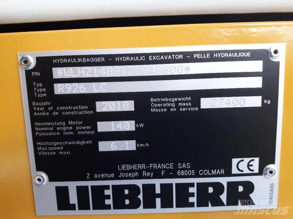 Liebherr R 926 LC Bandgrävare