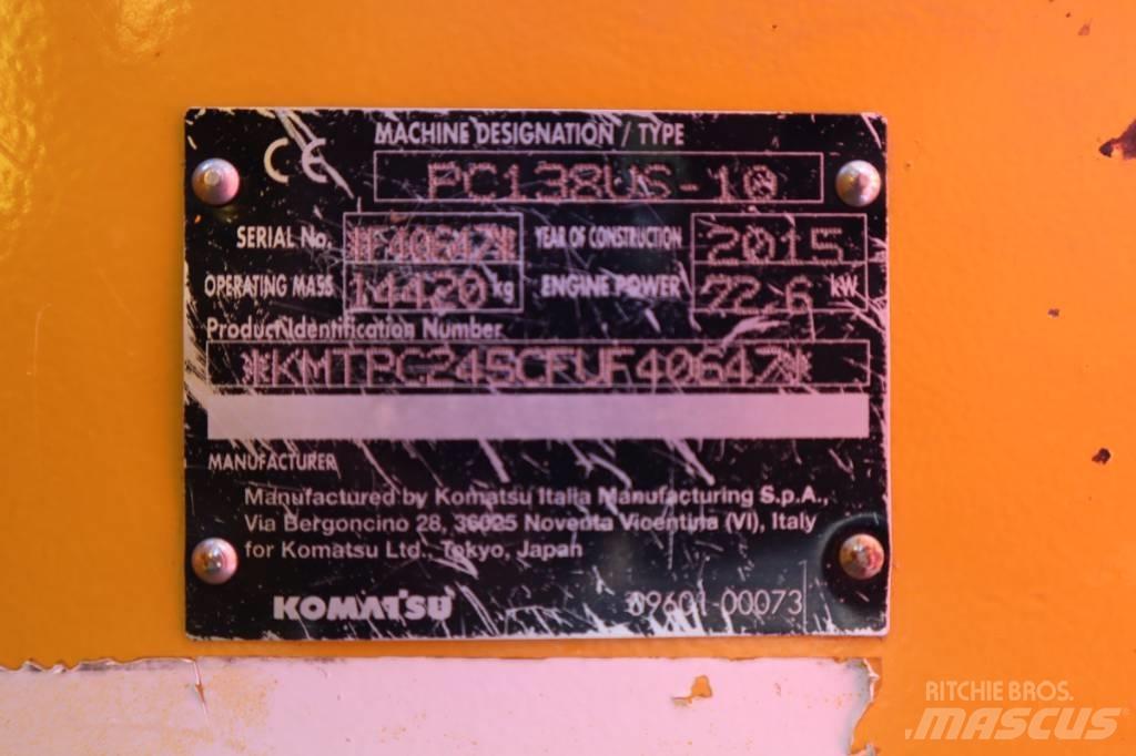 Komatsu PC138US-10 Bandgrävare
