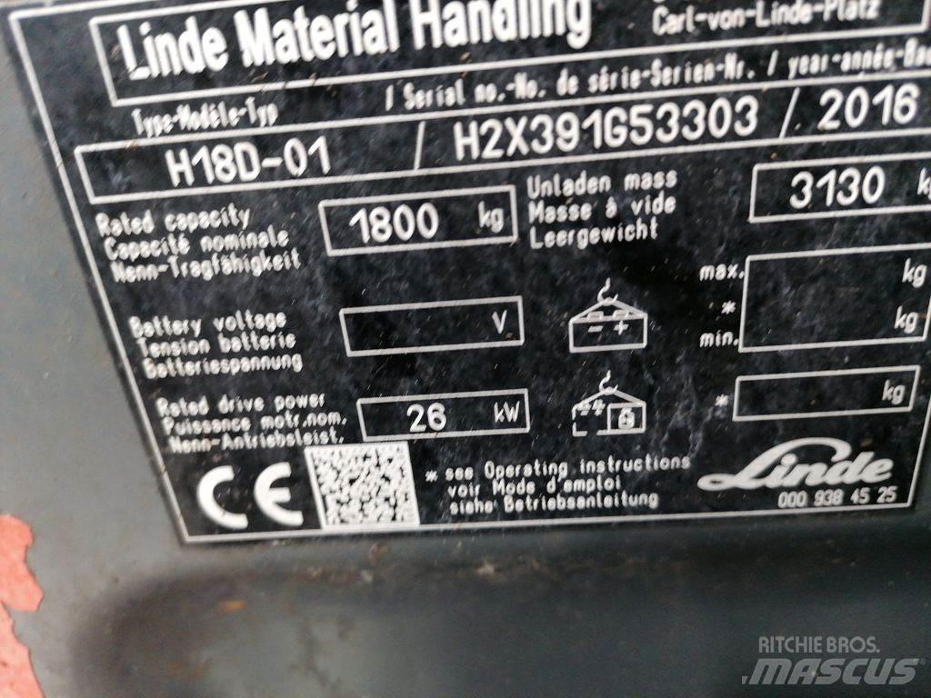 Linde H18D-02 Dieselmotviktstruckar