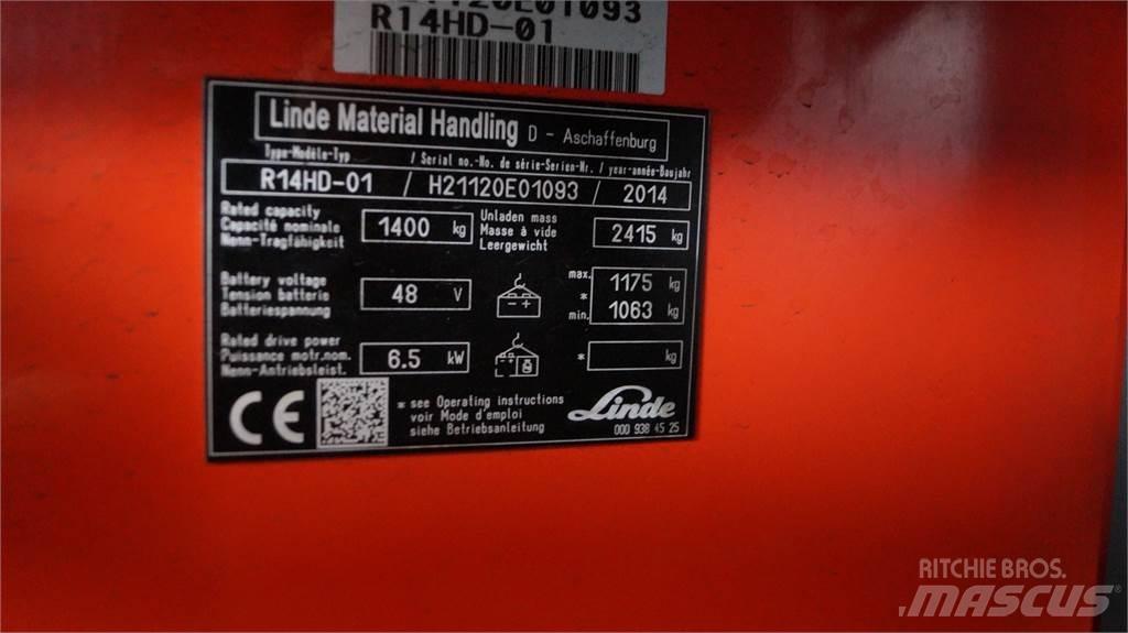 Linde R14HD Skjutstativtruck