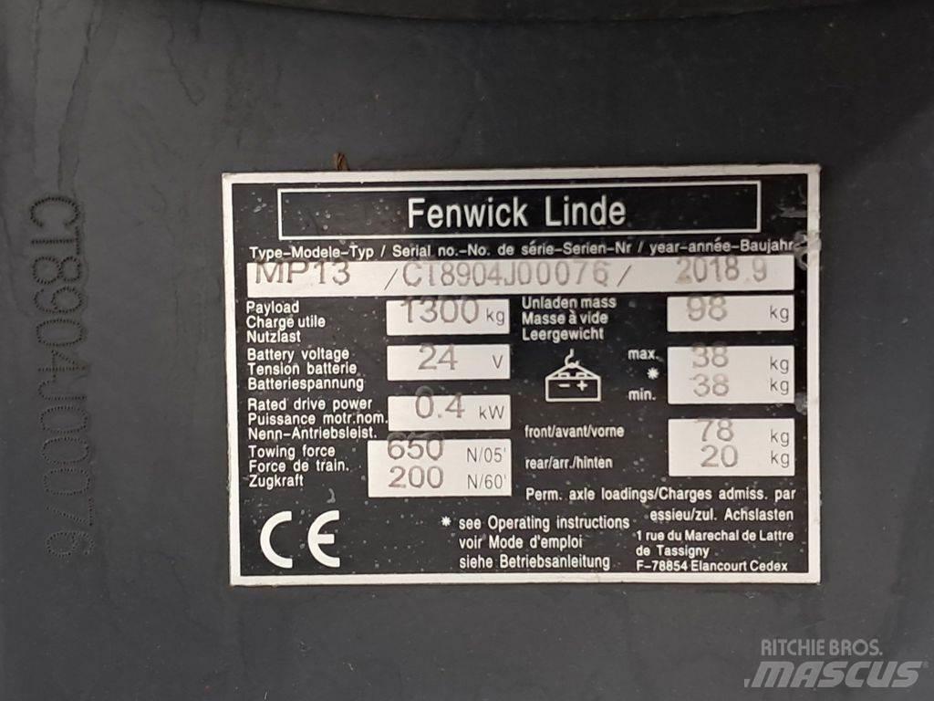 Linde MP13 Pallvagn