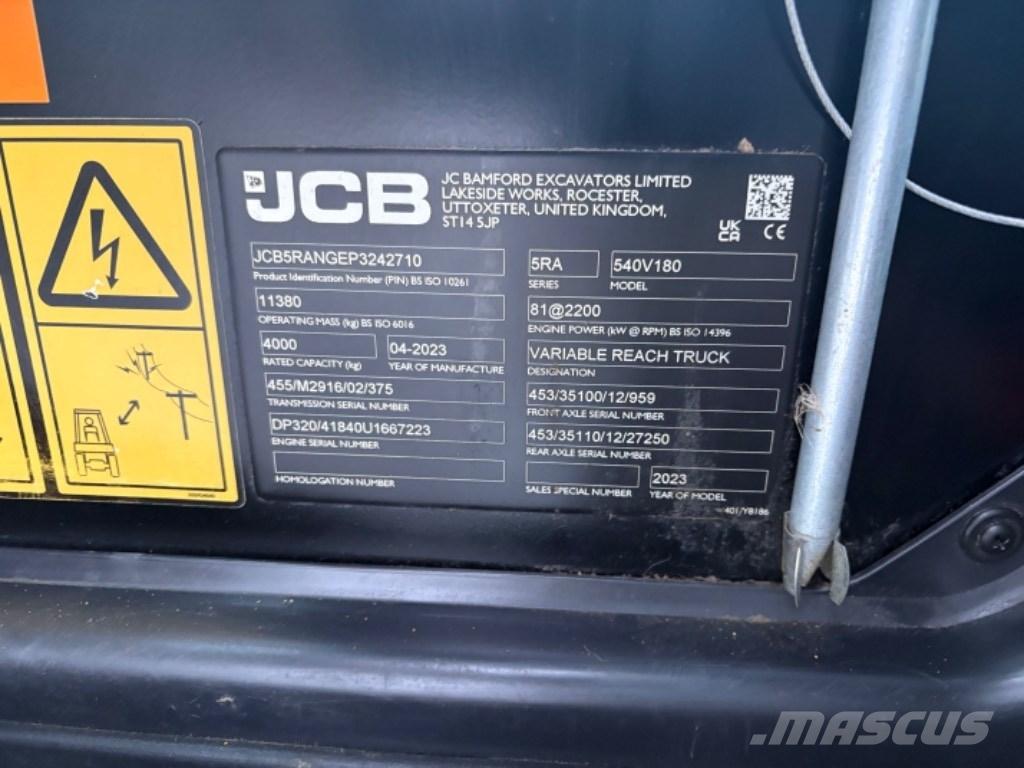 JCB 540-180 Teleskoplastare