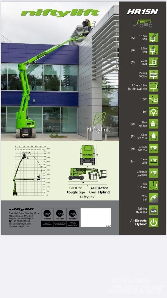 Niftylift HR 15NE Bomliftar