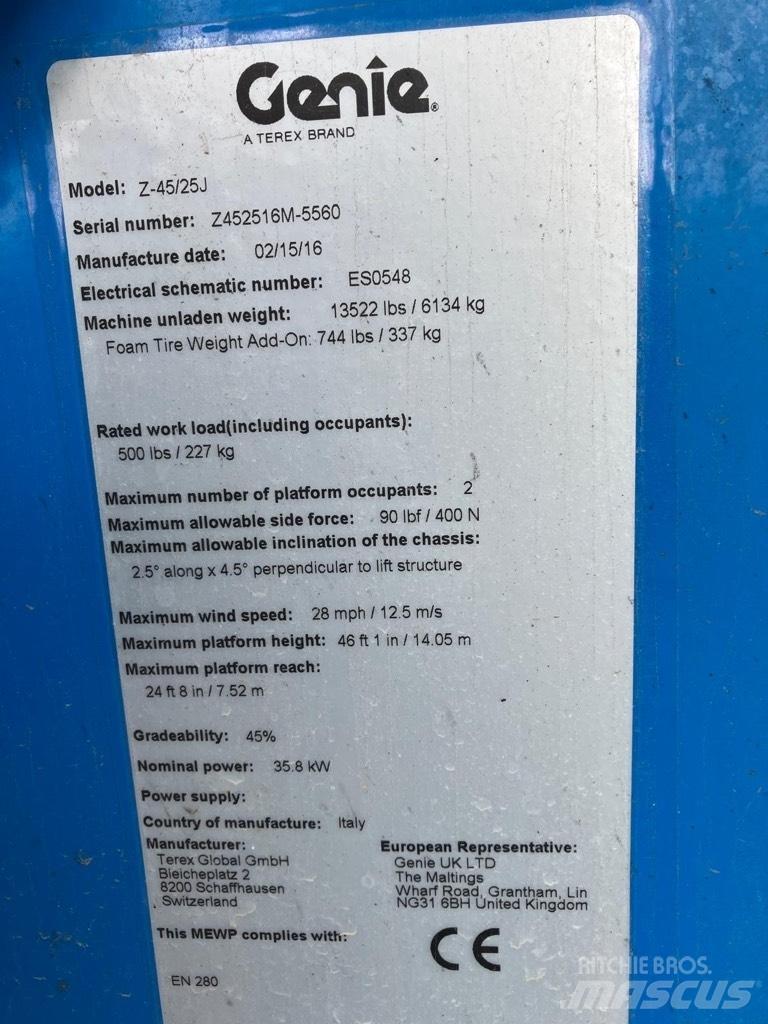 Genie Z 45/25 J Bomliftar