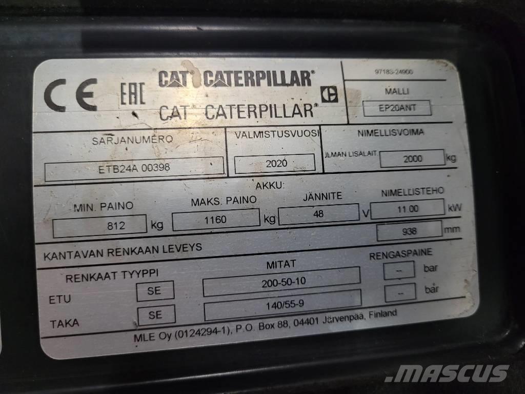 CAT EP20ANT Elmotviktstruckar