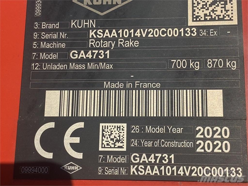 Kuhn GA 4731 Strängläggare