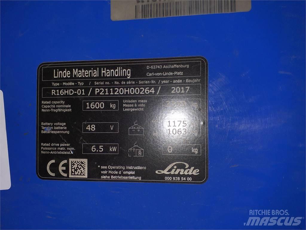 Linde R16HD Skjutstativtruck