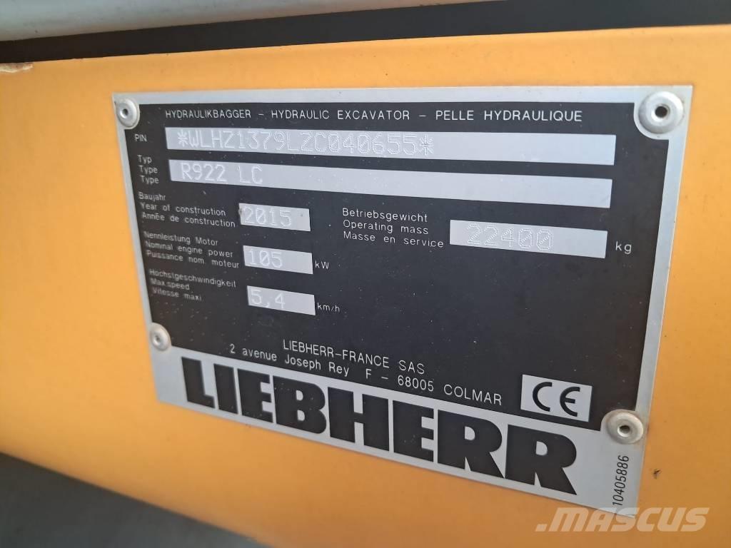Liebherr R 922 LC Bandgrävare