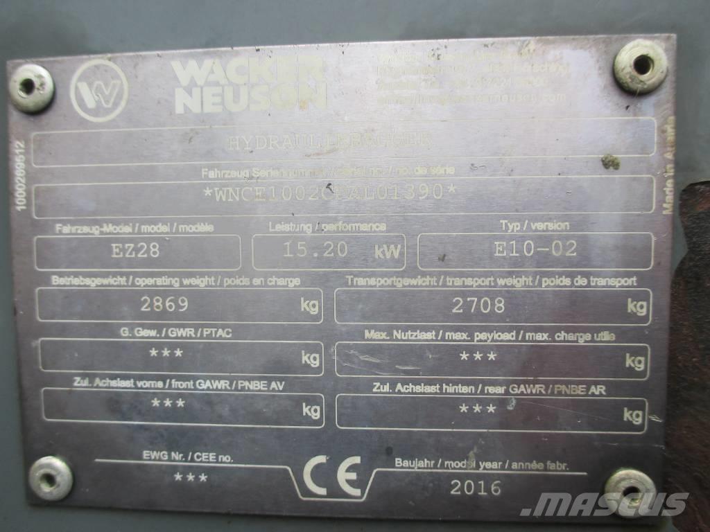 Wacker Neuson EZ 28 Minigrävare < 7t