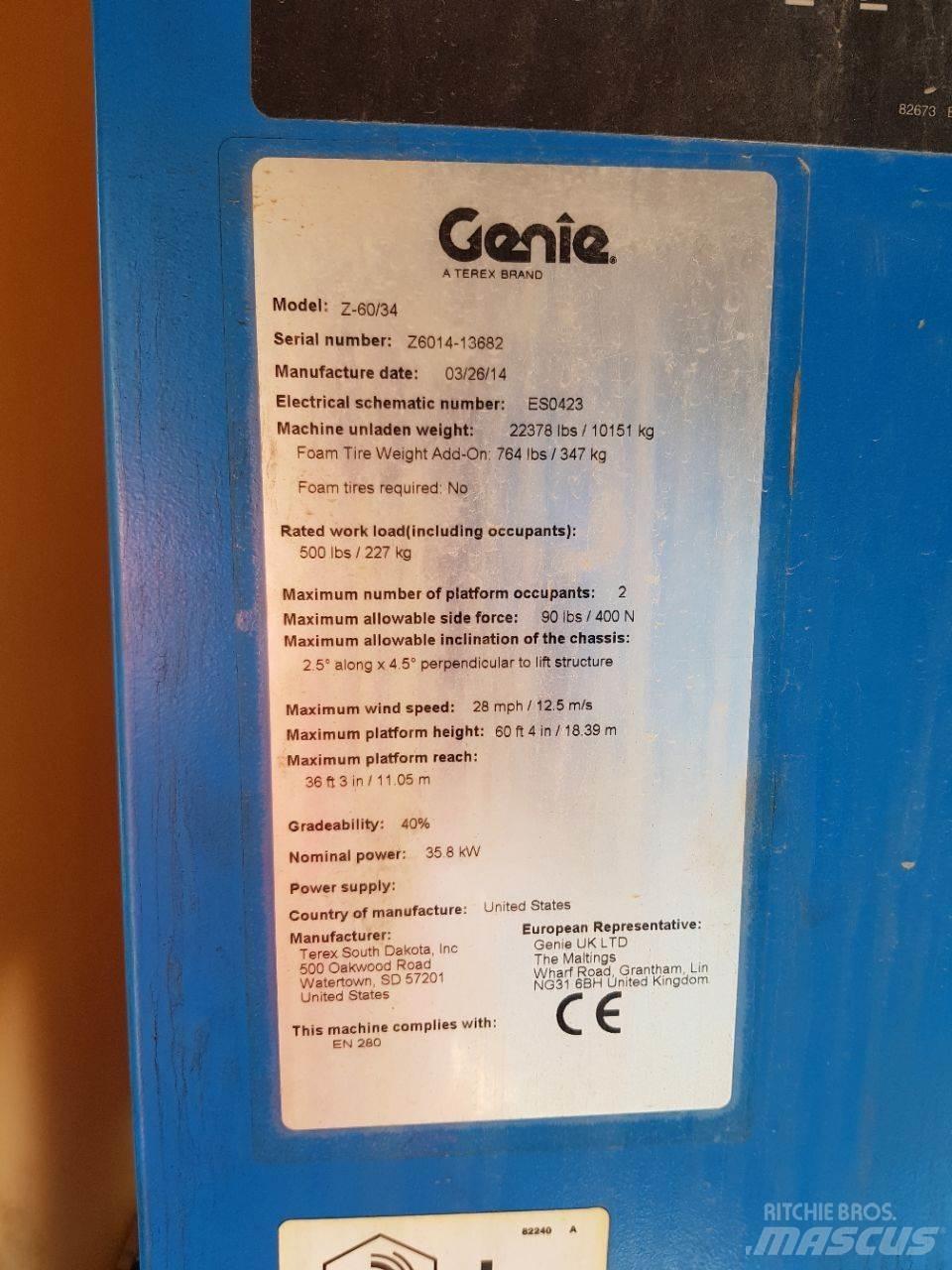 Genie Z60 Bomliftar