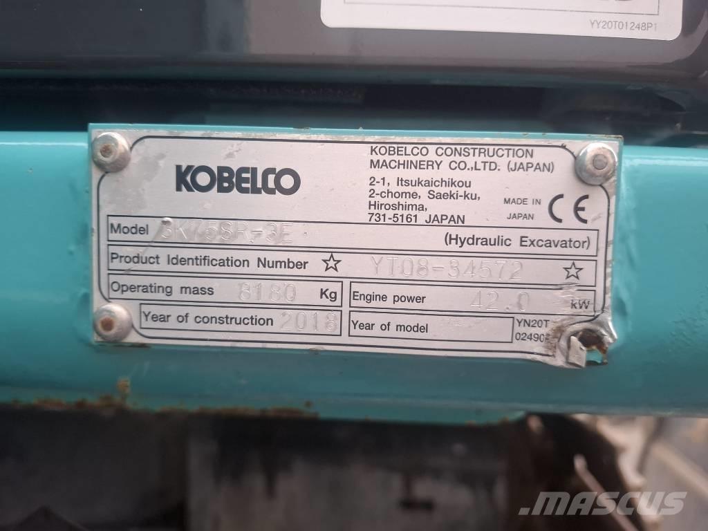 Kobelco SK 75 SR-3E Midigrävmaskiner 7t - 12t