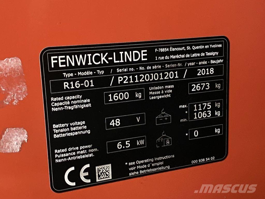 Linde R16-01 Skjutstativtruck