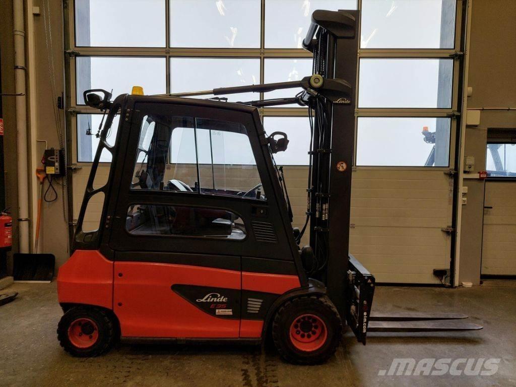Linde E 35 Elmotviktstruckar