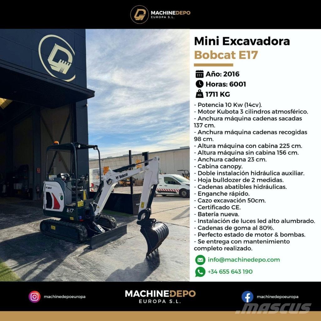 Bobcat E 17 Minigrävare < 7t