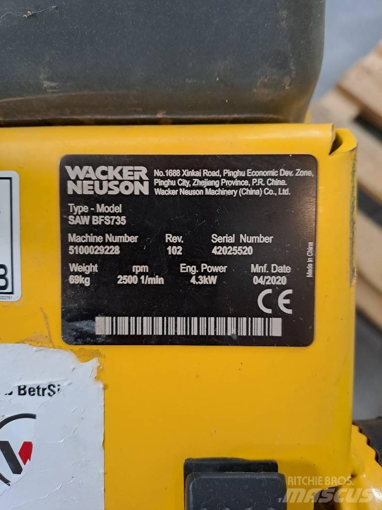 Wacker Neuson BFS735 Bergs- och betongsågar