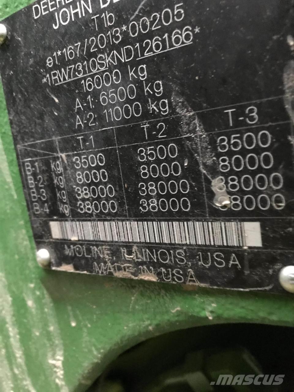 John Deere 7R 310 Traktorer