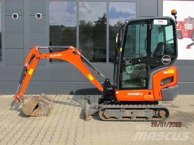 Kubota KX 018-4 Minigrävare < 7t