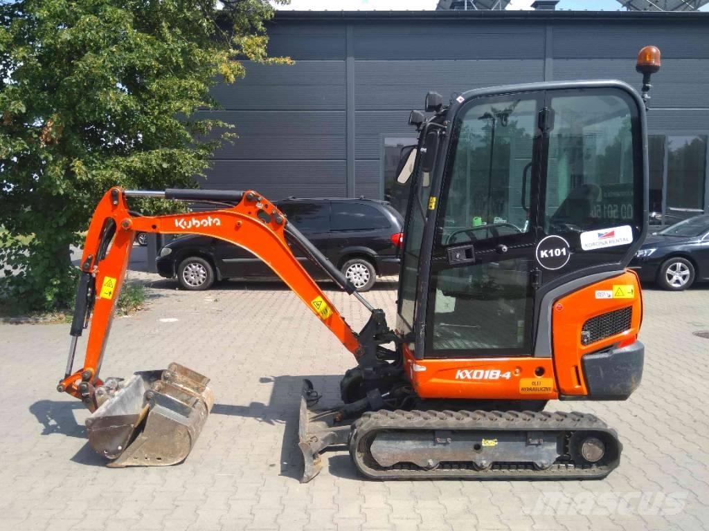 Kubota KX 018-4 Minigrävare < 7t