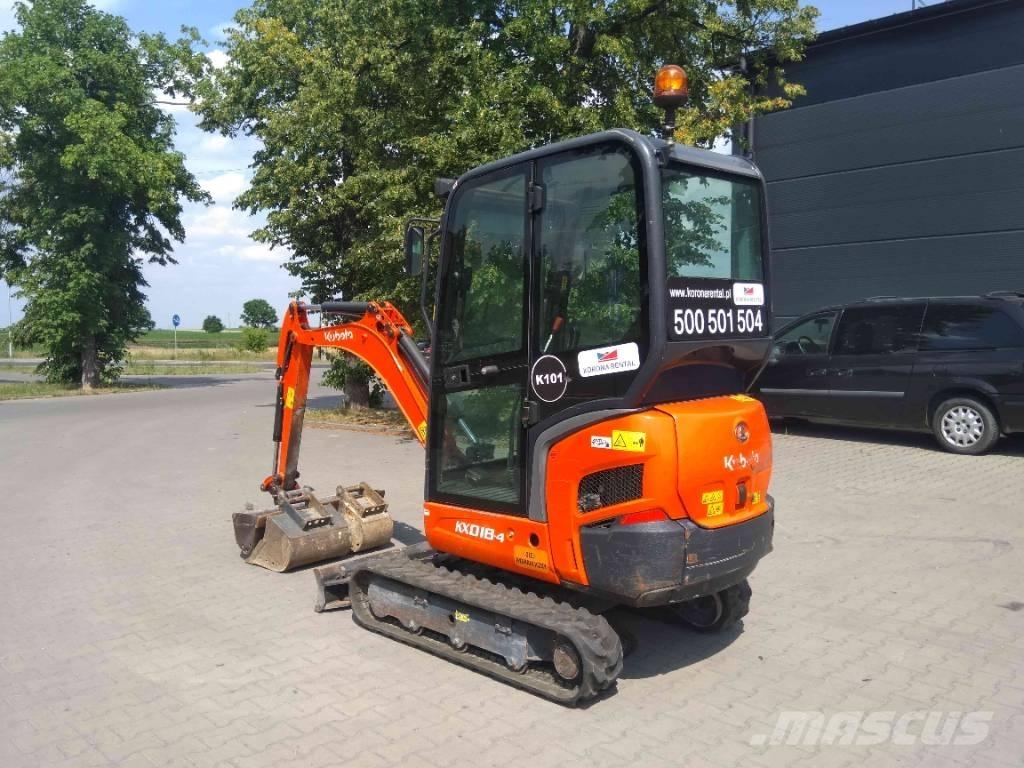 Kubota KX 018-4 Minigrävare < 7t