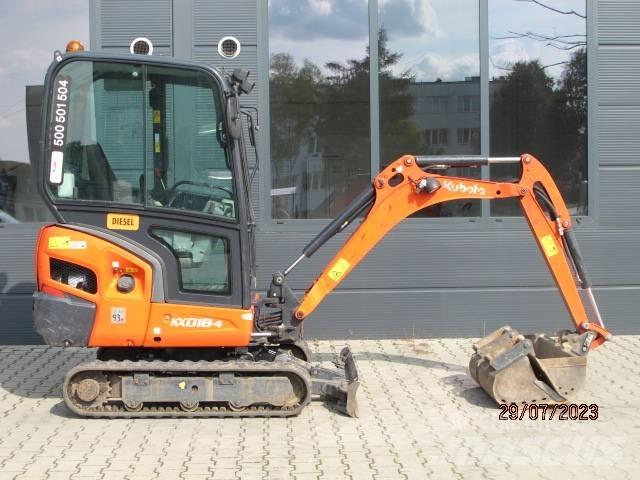 Kubota KX 018-4 Minigrävare < 7t