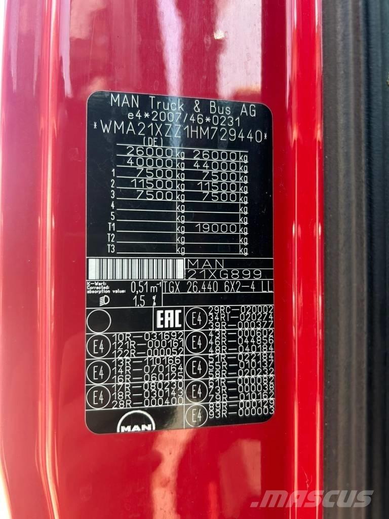 MAN TGX 26.440 Flak-/vinschlastbilar