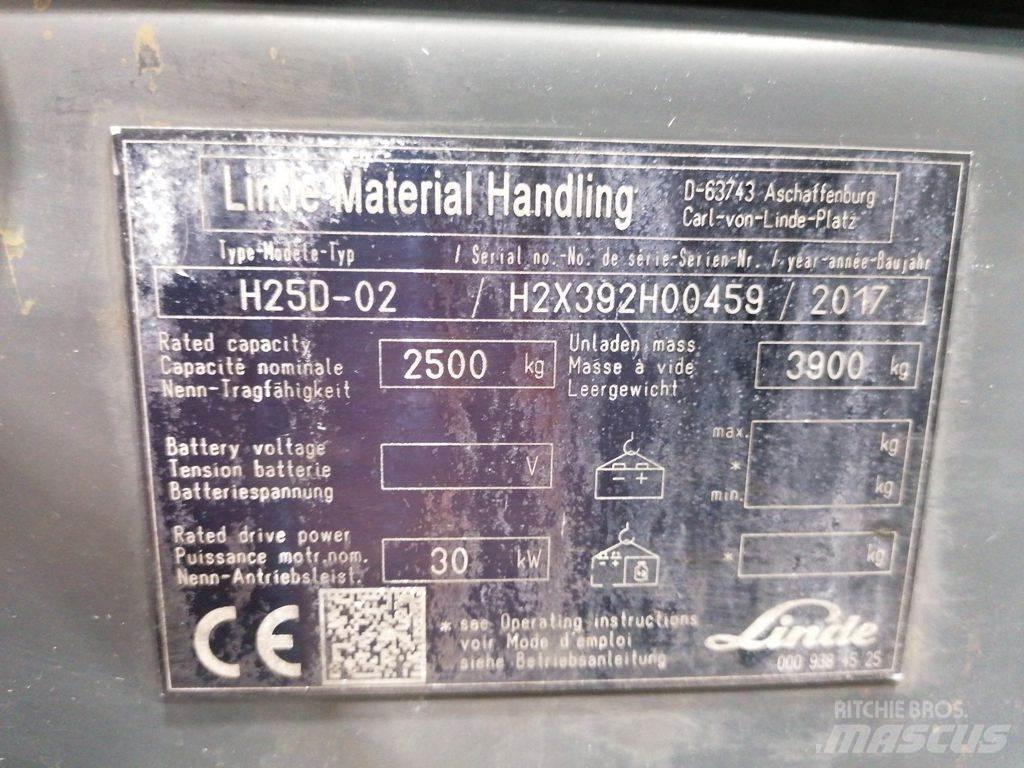 Linde H25D-02 Dieselmotviktstruckar