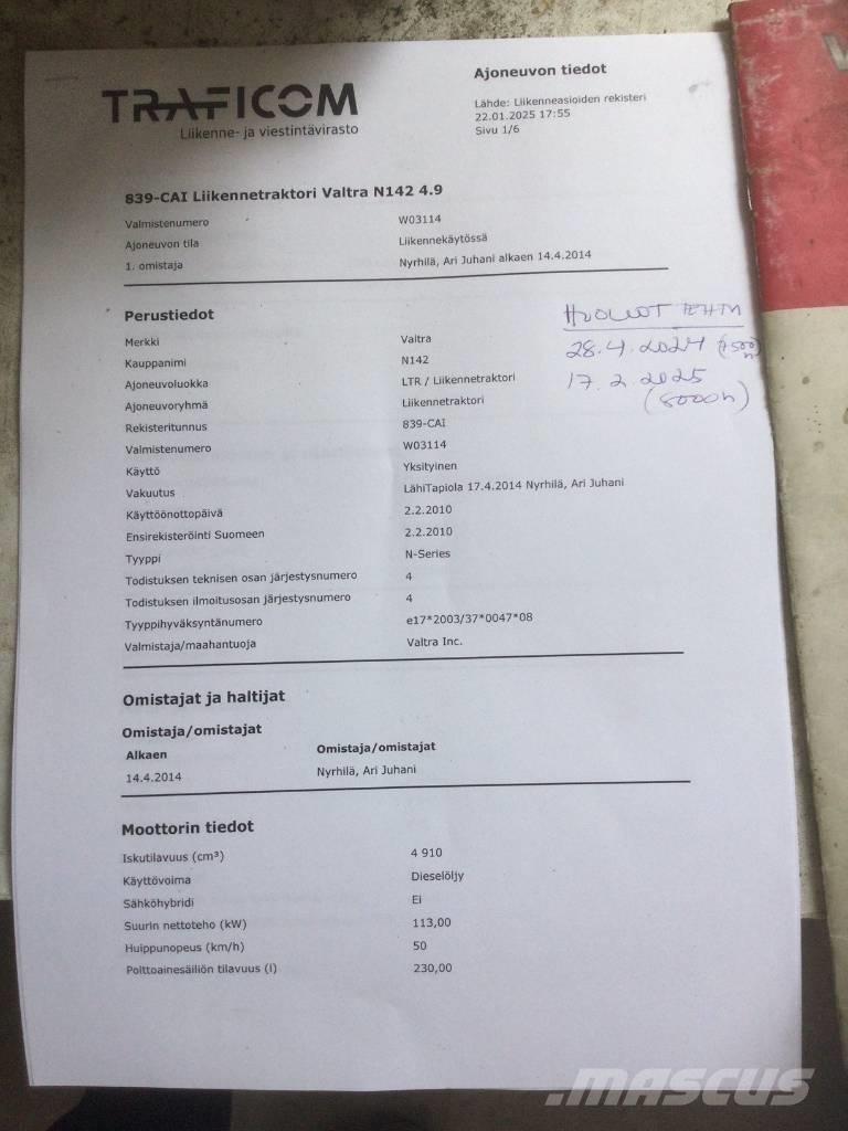 Valtra N 142 Direct Traktorer