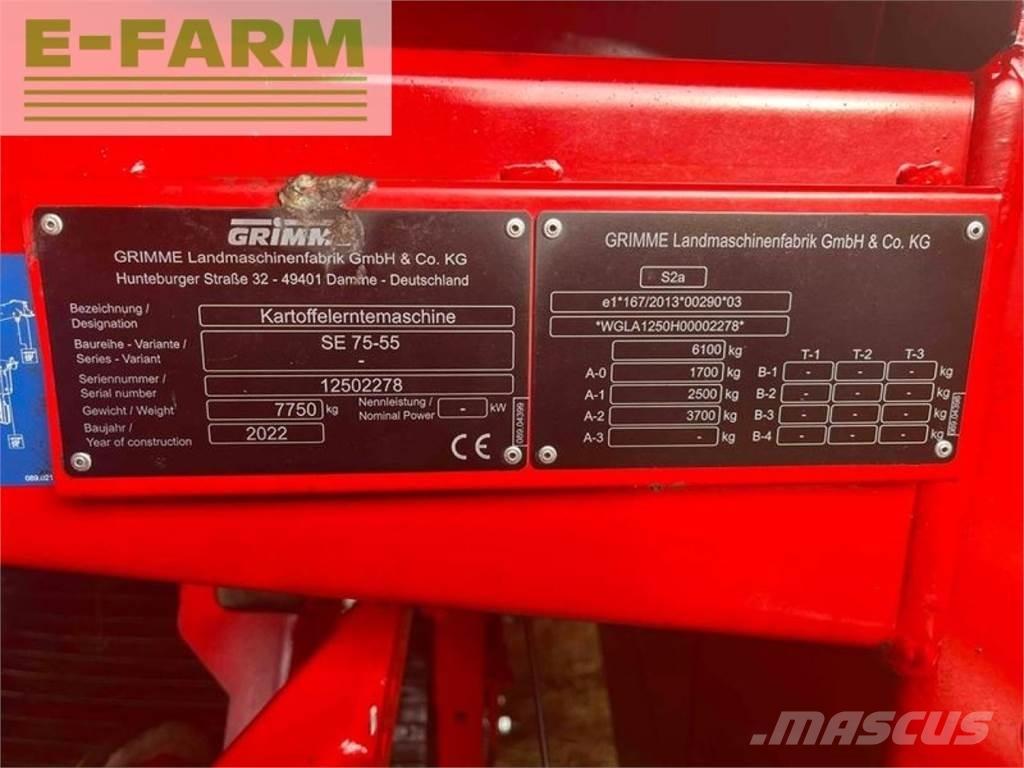 Grimme se 75-55 sb Potatisupptagare och potatisgrävare