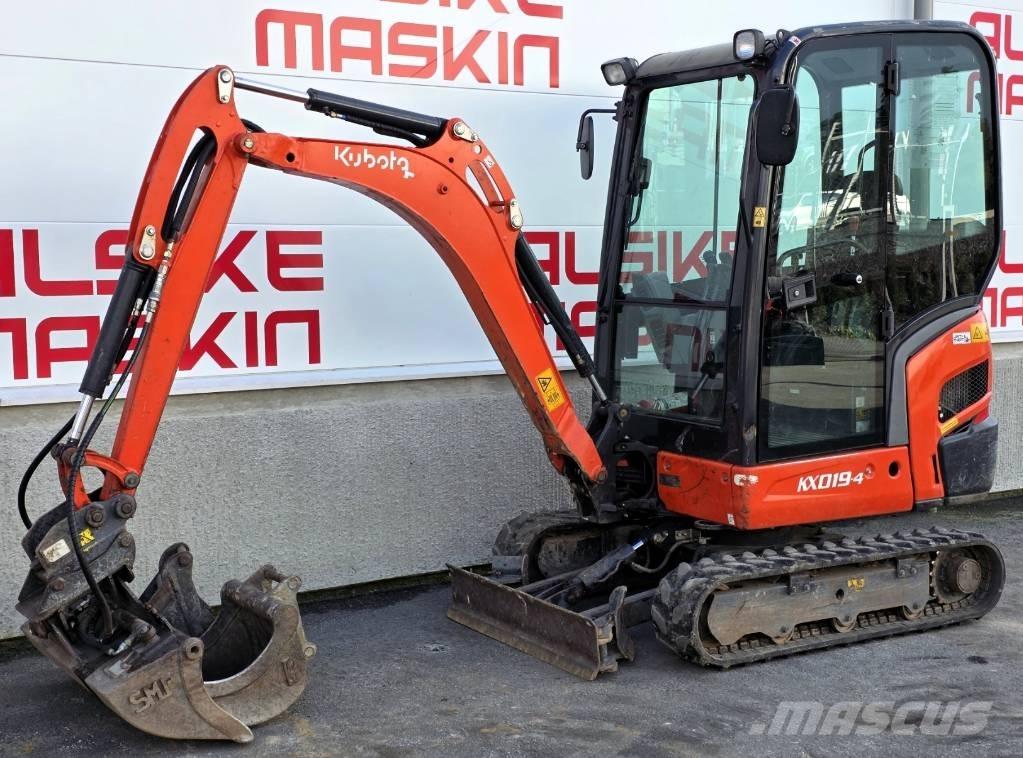 Kubota KX 019-4 Minigrävare < 7t
