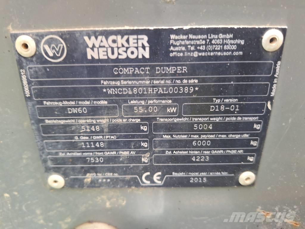 Wacker Neuson DW 60 Minidumprar