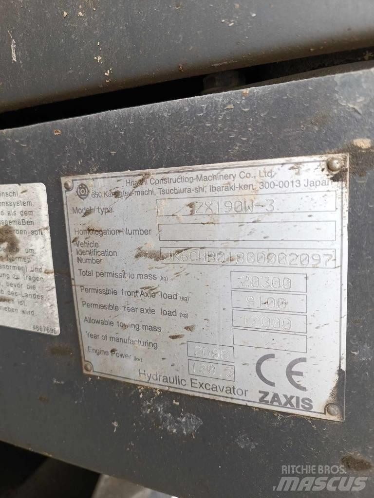 Hitachi ZX 190 W-3 Hjulgrävare