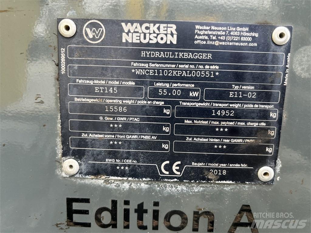 Wacker Neuson ET 145 Bandgrävare