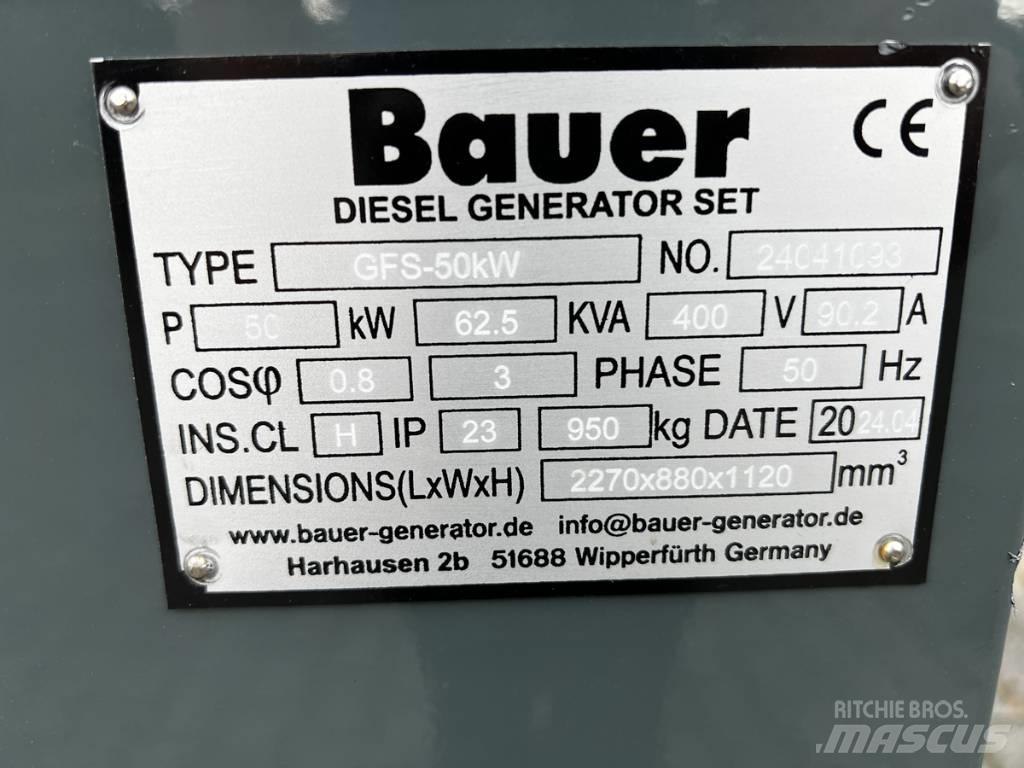 Bauer 69 KVA Dieselgeneratorer