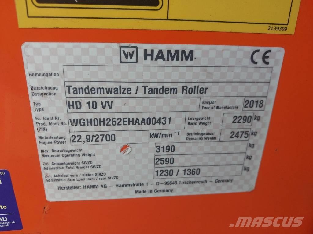 Hamm HD 10 VV Markvibratorer