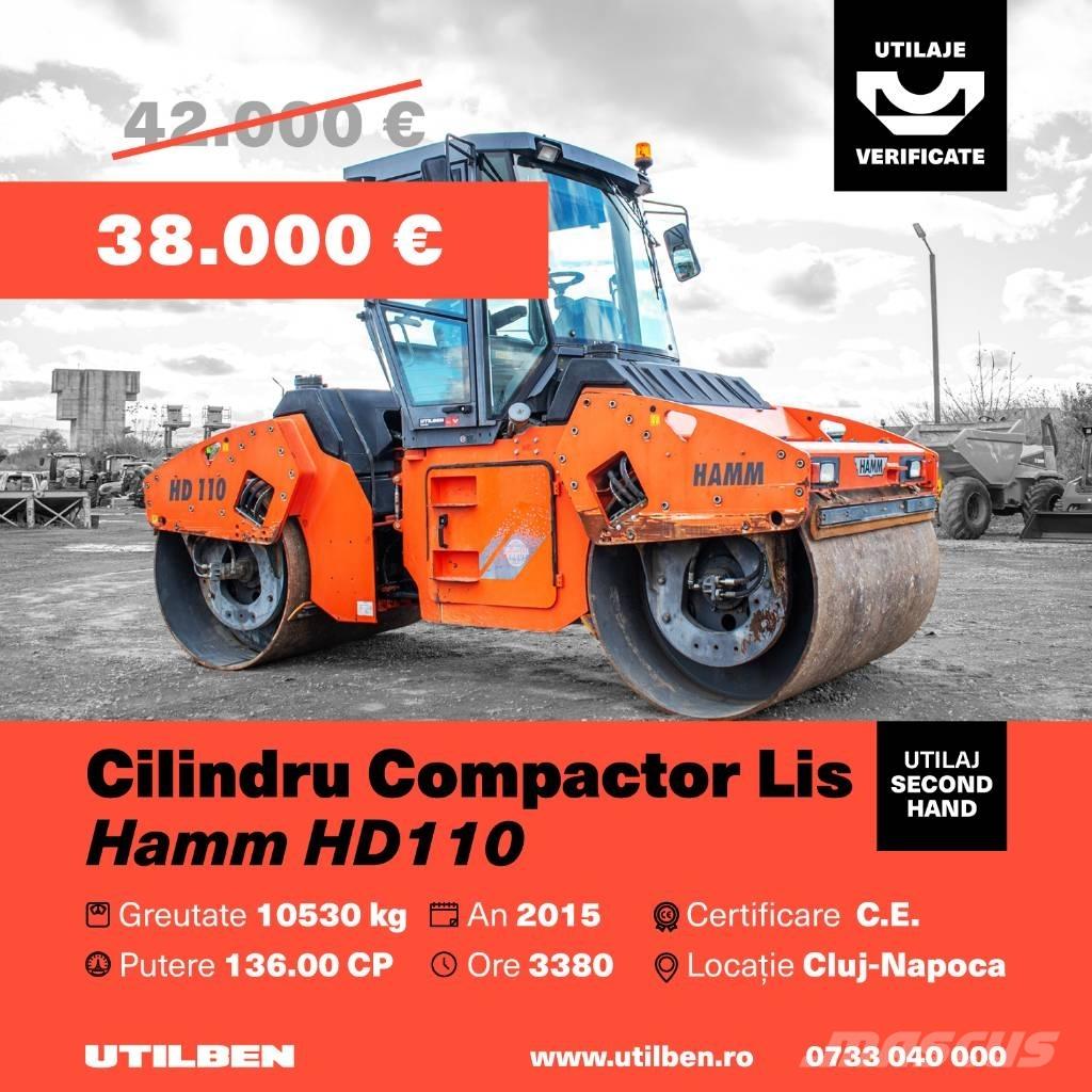 Hamm HD 110 Tvåvalsvältar