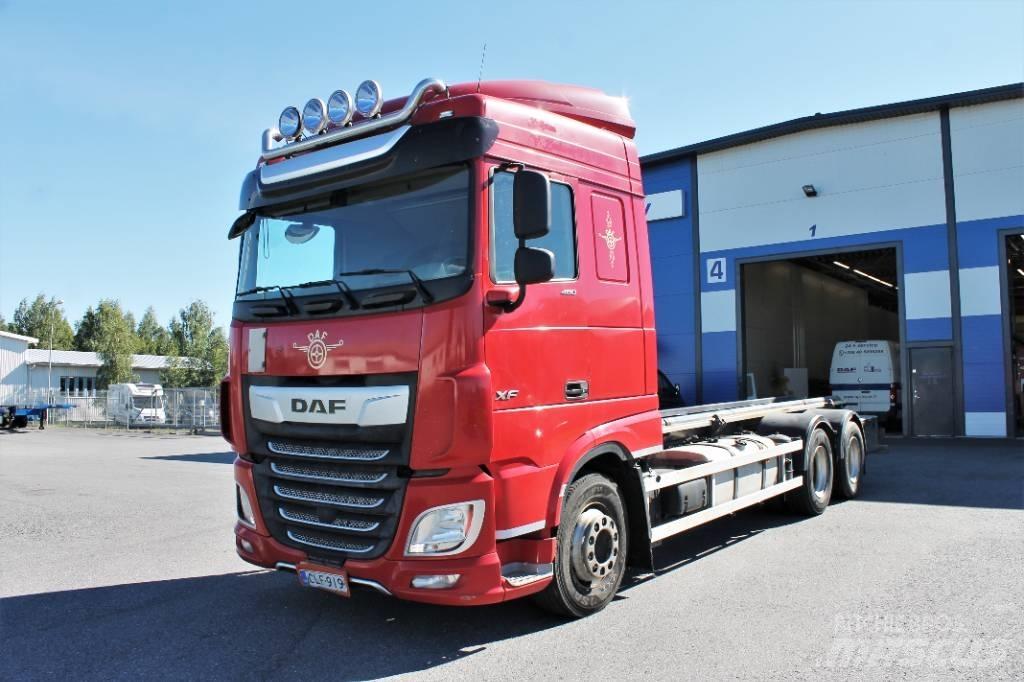 DAF XF 480 FAS 6x2 Växelflak-/Containerbilar