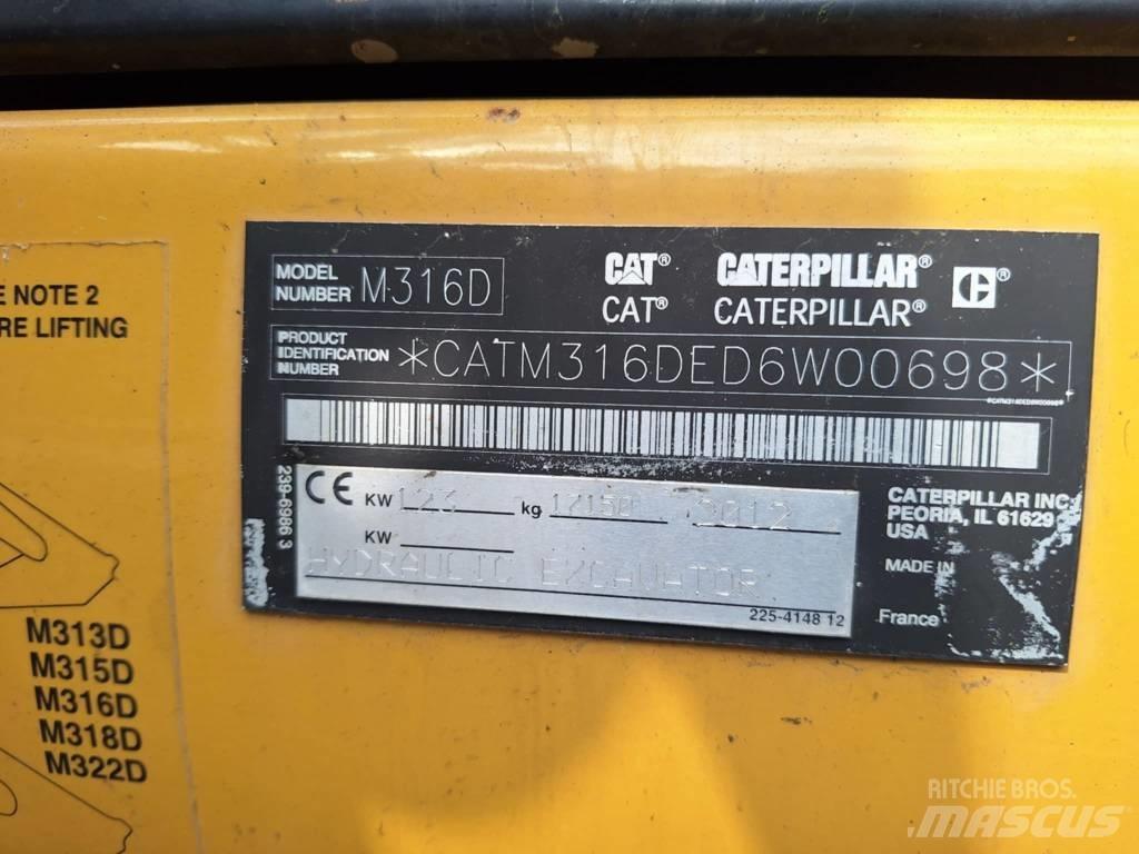 CAT M 316 D Hjulgrävare