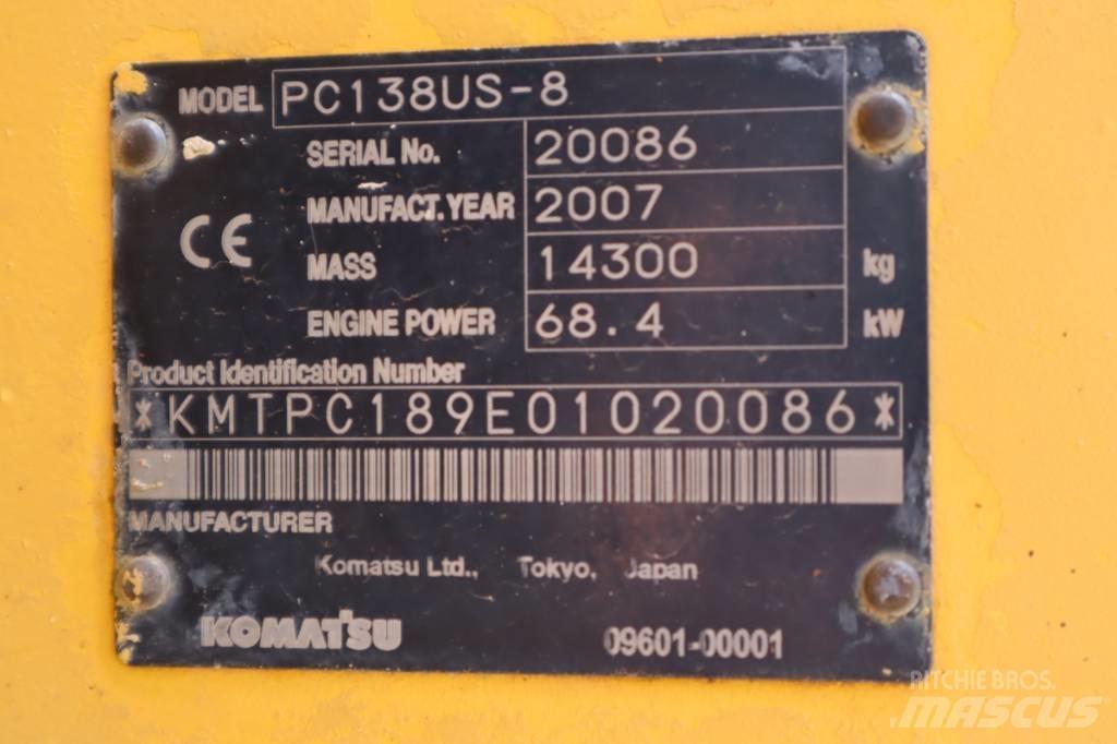 Komatsu PC138US-8 Bandgrävare