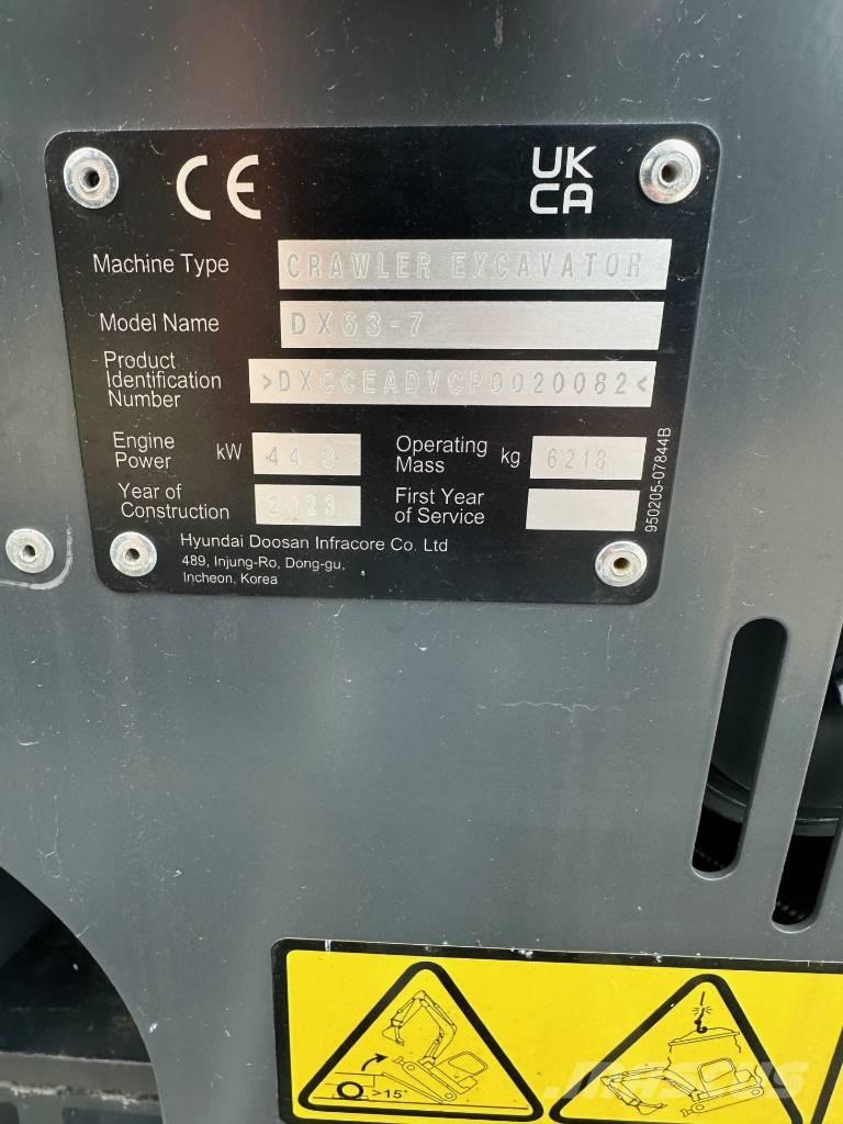 Develon DX 63-7 Minigrävare < 7t