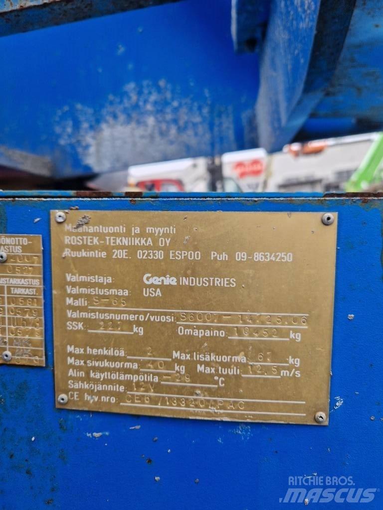 Genie S 65 Teleskop bomliftar