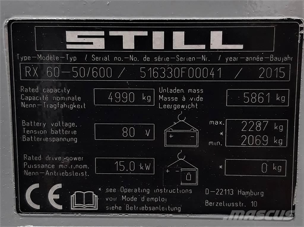 Still RX60 50 600 Elmotviktstruckar